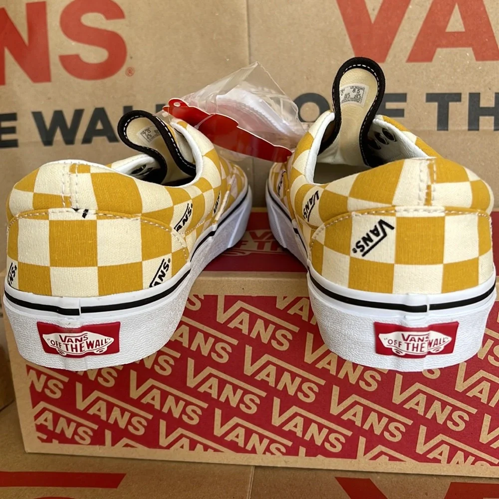 Vans WMNS Era Big Check Yolk Yellow/True White Sneakers
